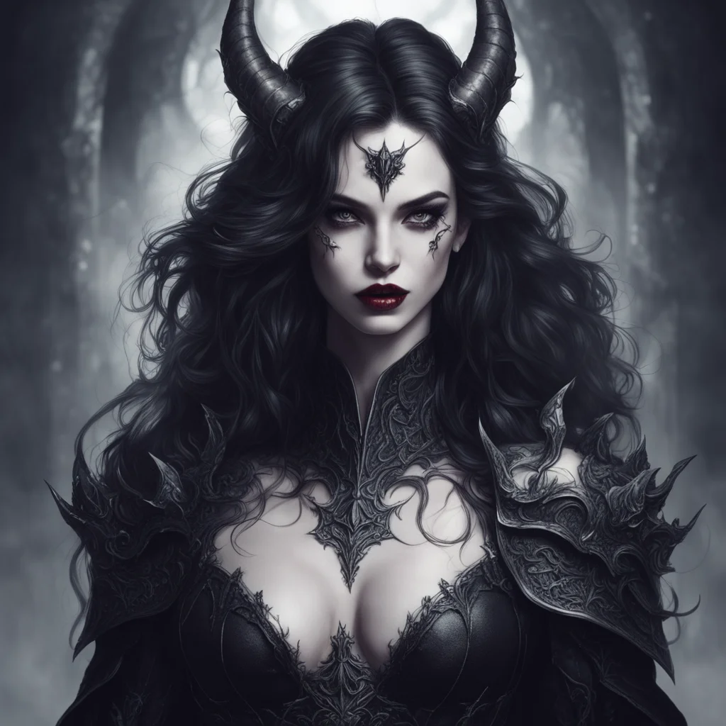 aiseductive vampire goddess%2C gothic masculine demon beauty grace majestic mage fantasy cinematic line art ethereal knight good looking trending fantastic 1