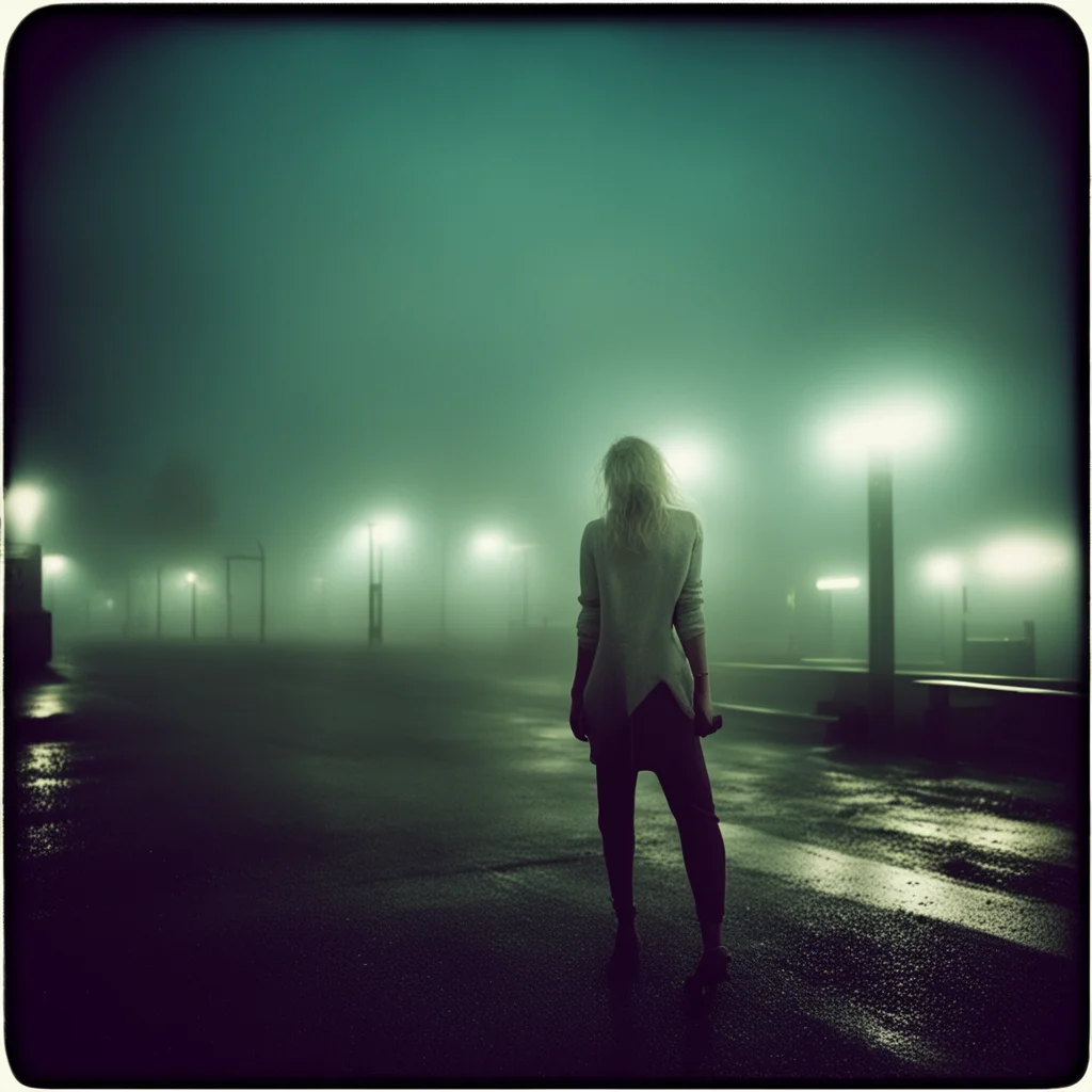 sensual blonde  girl  foggy muddy  mysterious deep sea gas station uncanny night hipstamatic style amazing awesome portrait 2