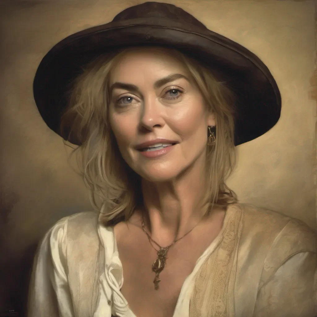 sharon stone in rembrandt style good looking trending fantastic 1