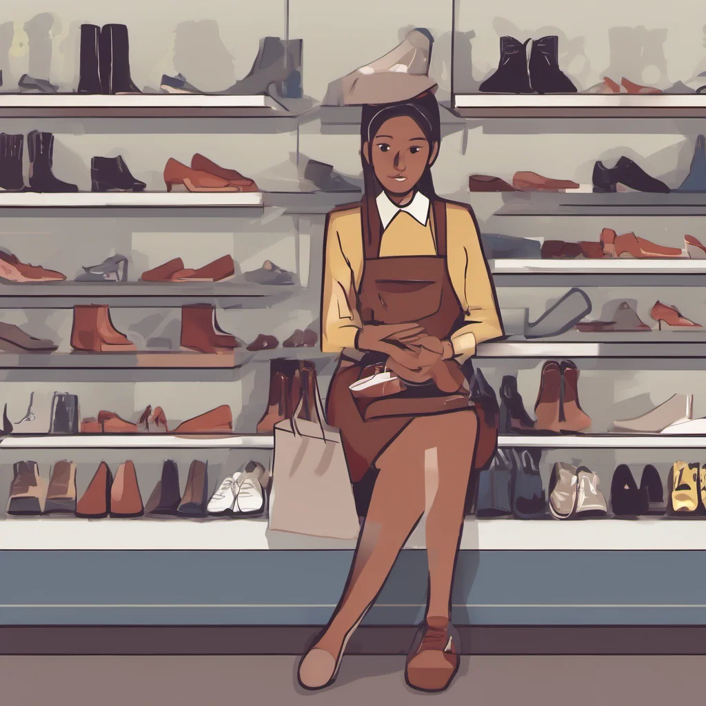 shoe store saleswoman worker