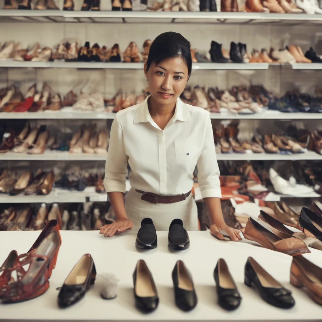 aishoes store saleswoman worker good looking trending fantastic 1