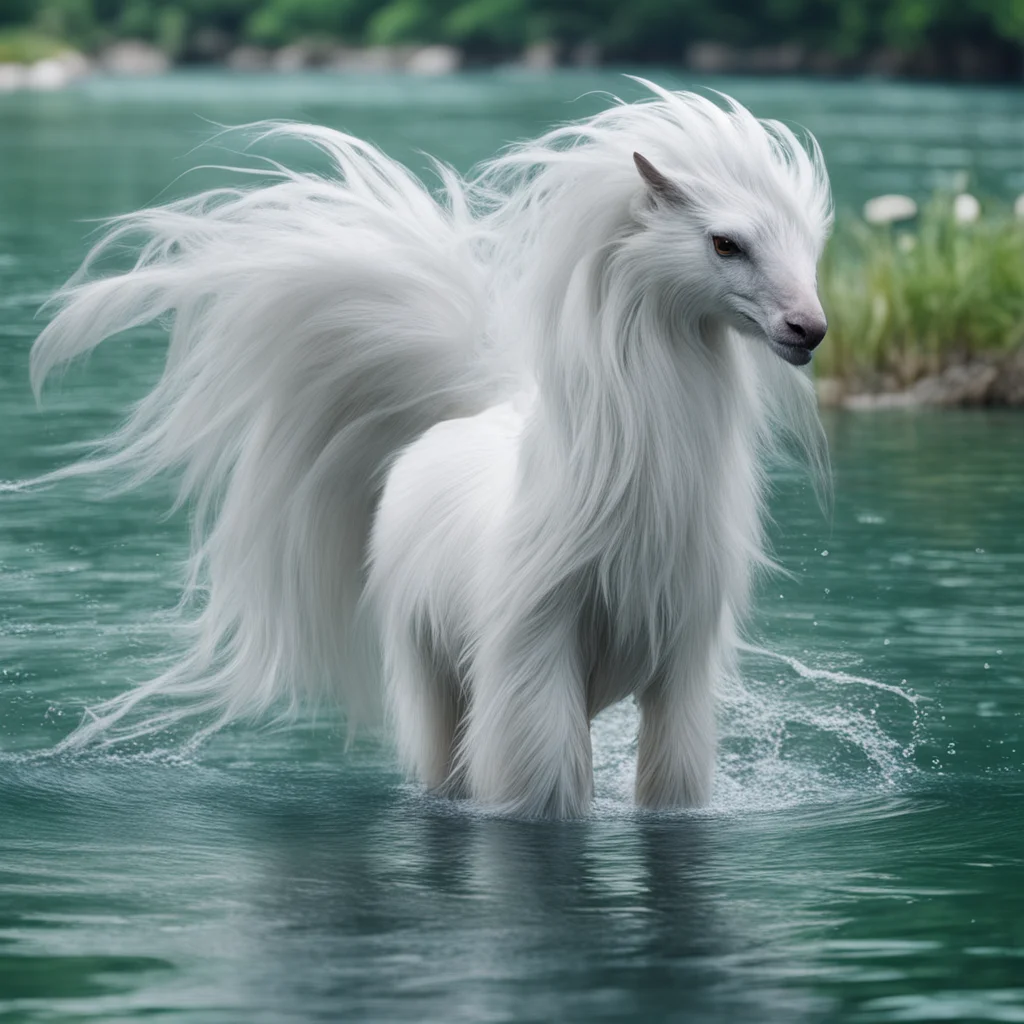 aisirin%2C tail%2C water%2C white hair confident engaging wow artstation art 3