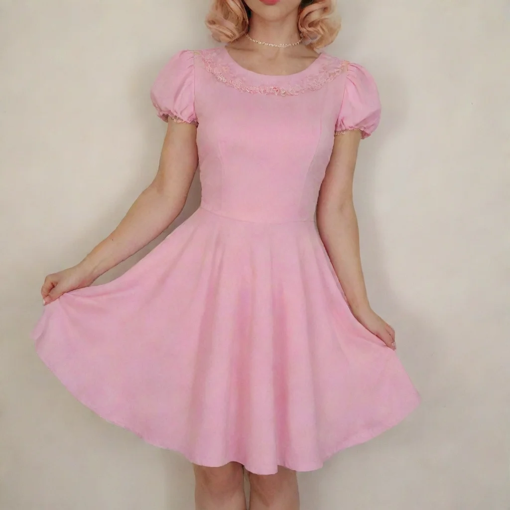 sissy pink dress