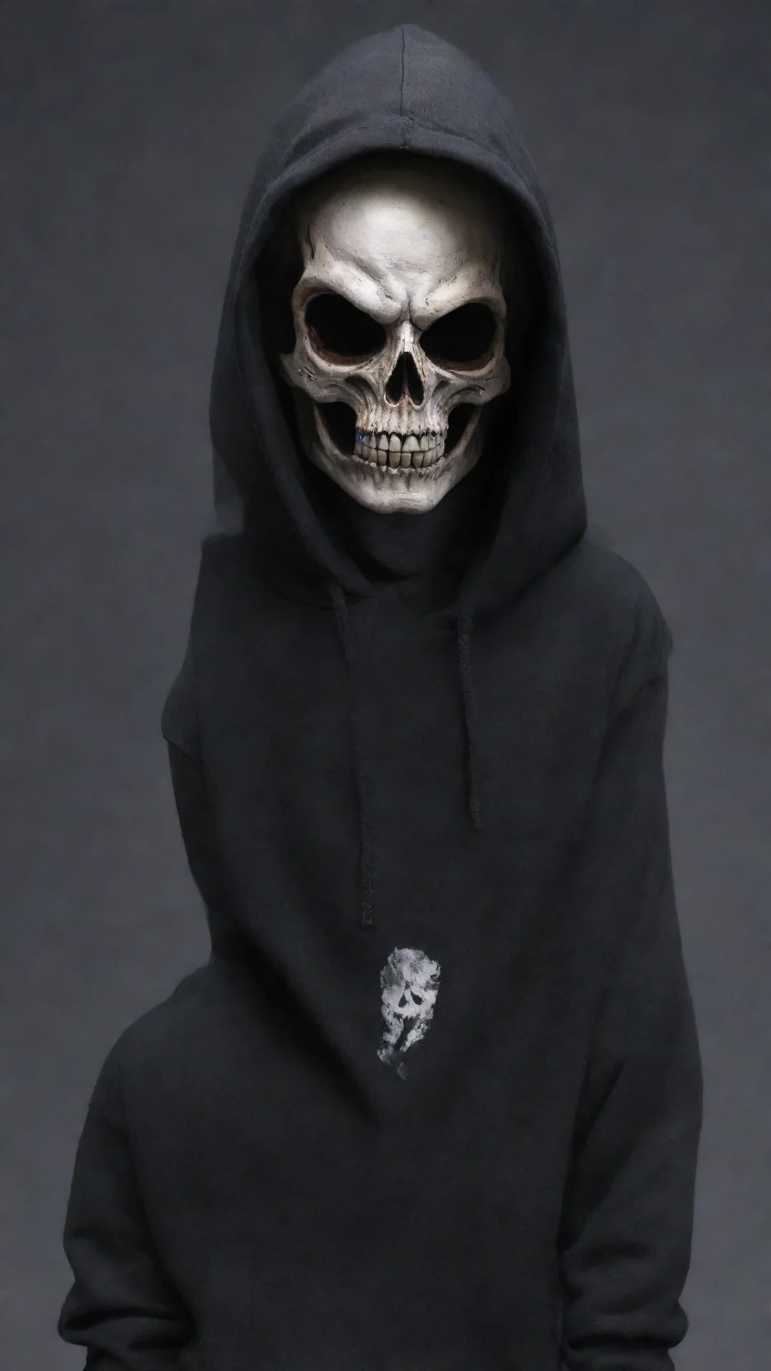 skull mask with hoodie tall