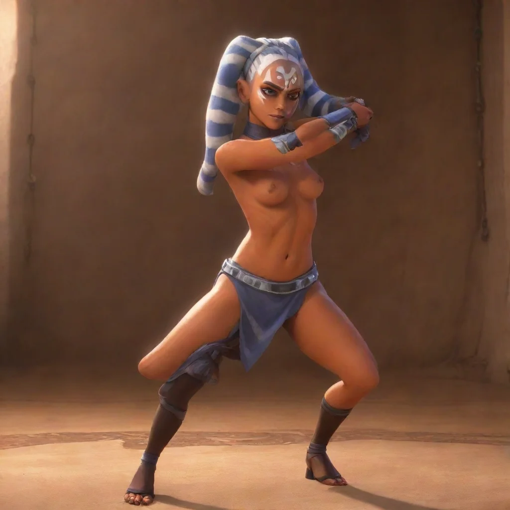 aislave ahsoka%2C tano dancing%2C nake in chains  feminine