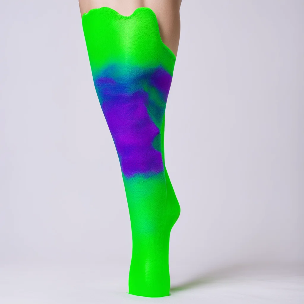 slime disguised as thigh high socks with a face blending with the fabric amazing awesome portrait 2