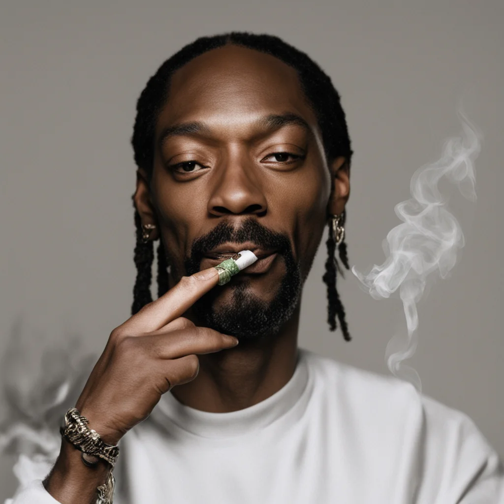 snoop dogg smokes a joint