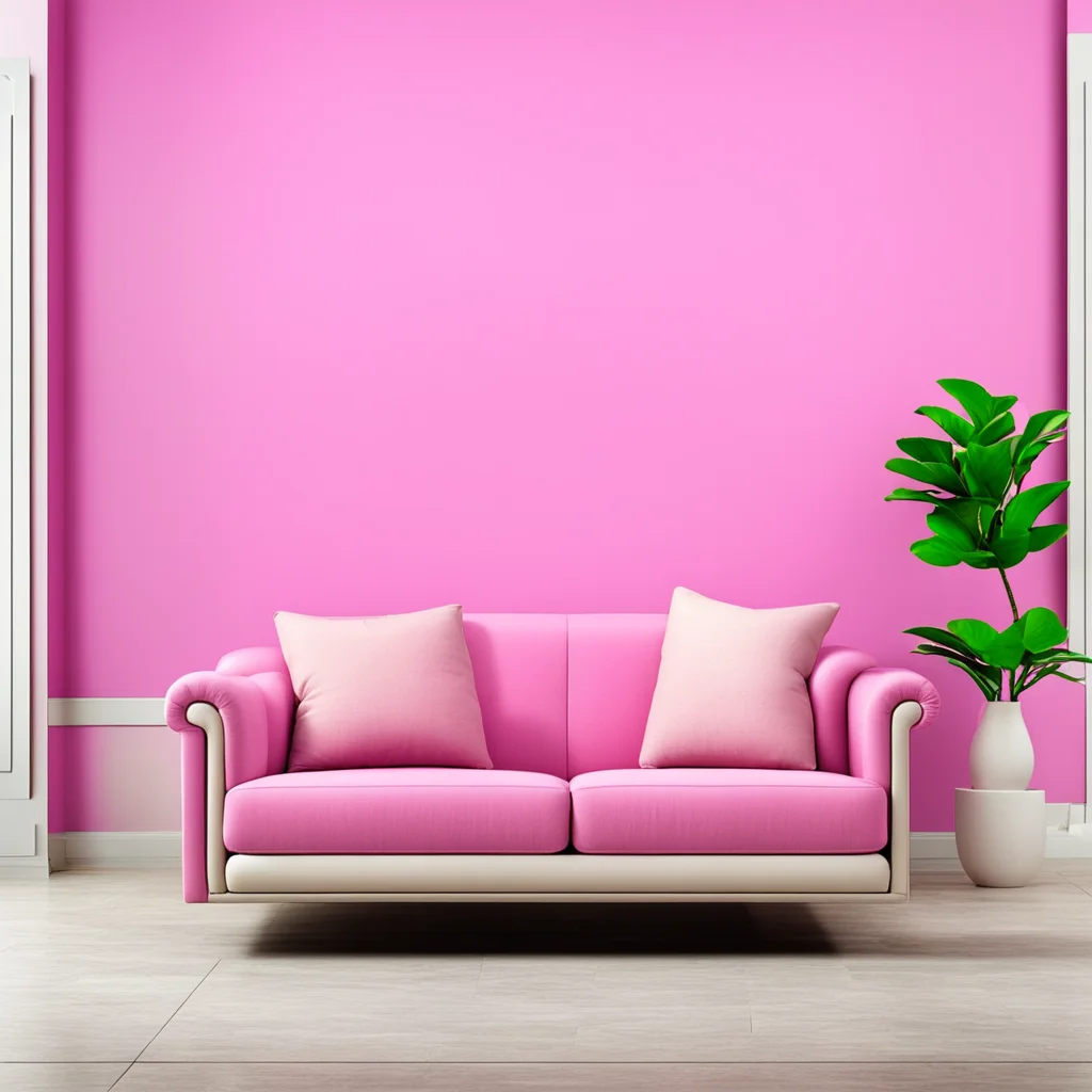 sofa color that match wall with pink and cream color confident engaging wow artstation art 3