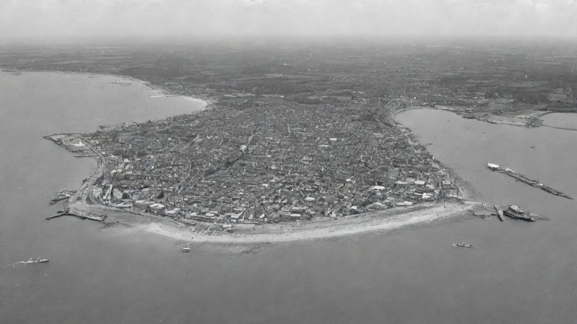 southsea tropicalsmall island port mid 1930s wide