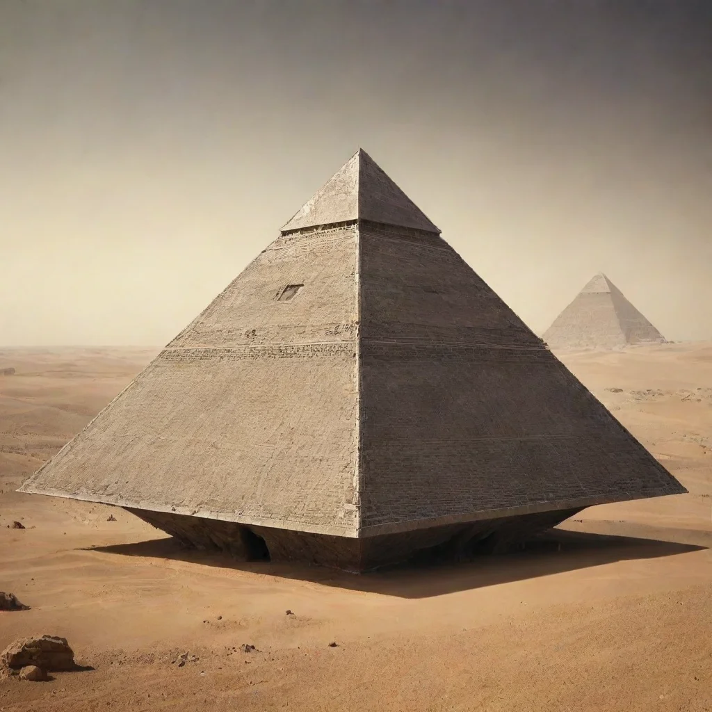 spaceship shaped like pyramid