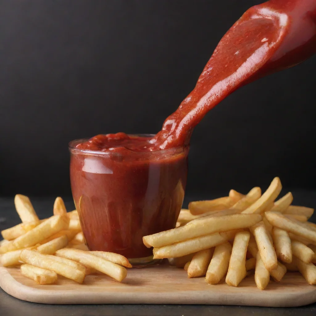aisparking ketchup with fries 