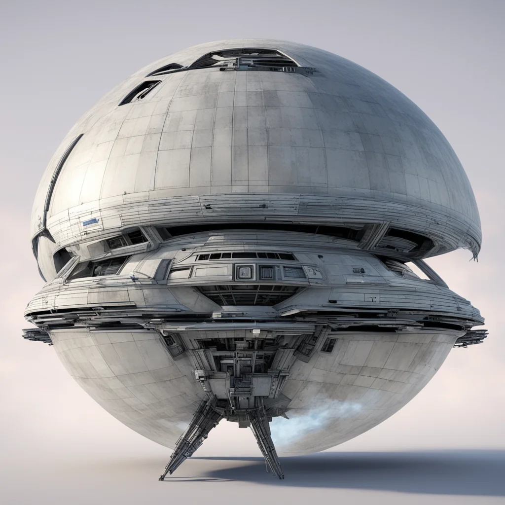 sphere shaped space ship  star wars 
