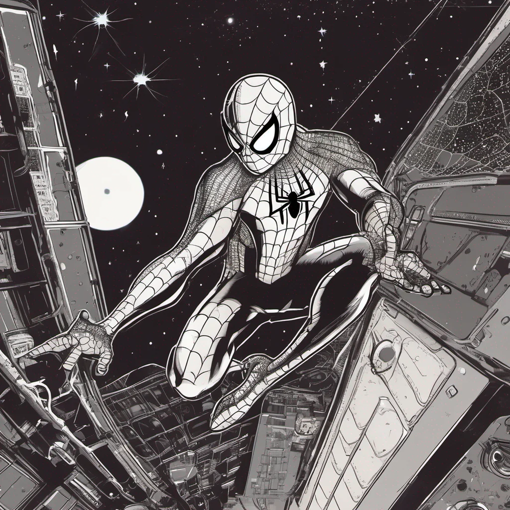 aispider man in space amazing awesome portrait 2