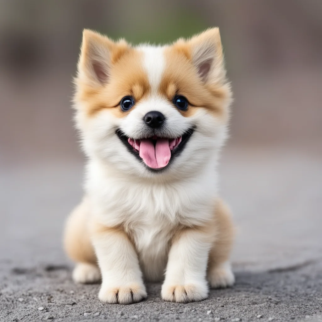 spitz puppy with a smile amazing awesome portrait 2