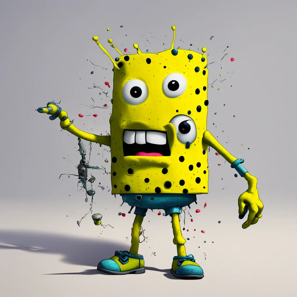 spongebob angry at ai art amazing awesome portrait 2