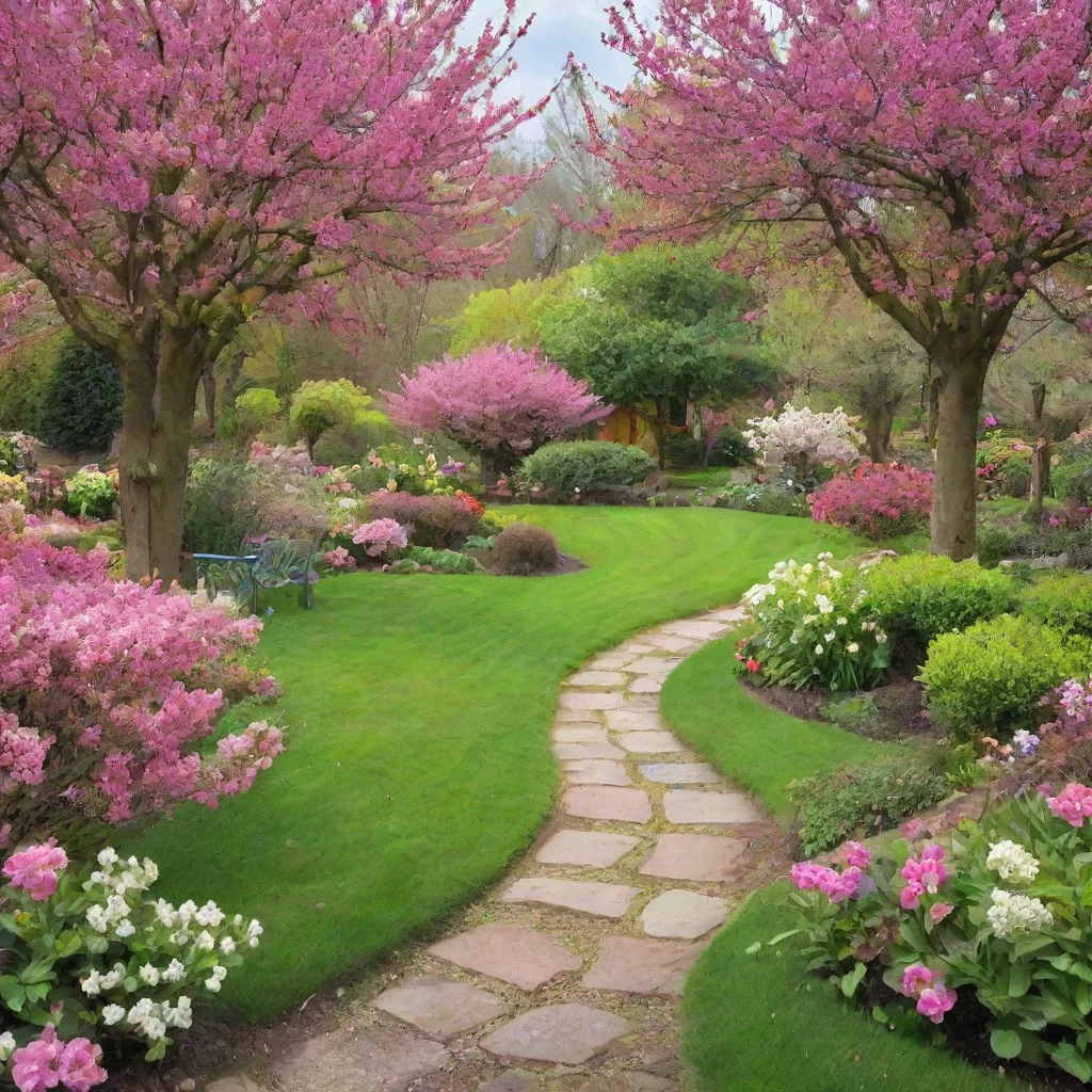 aispring%2C beautiful garden