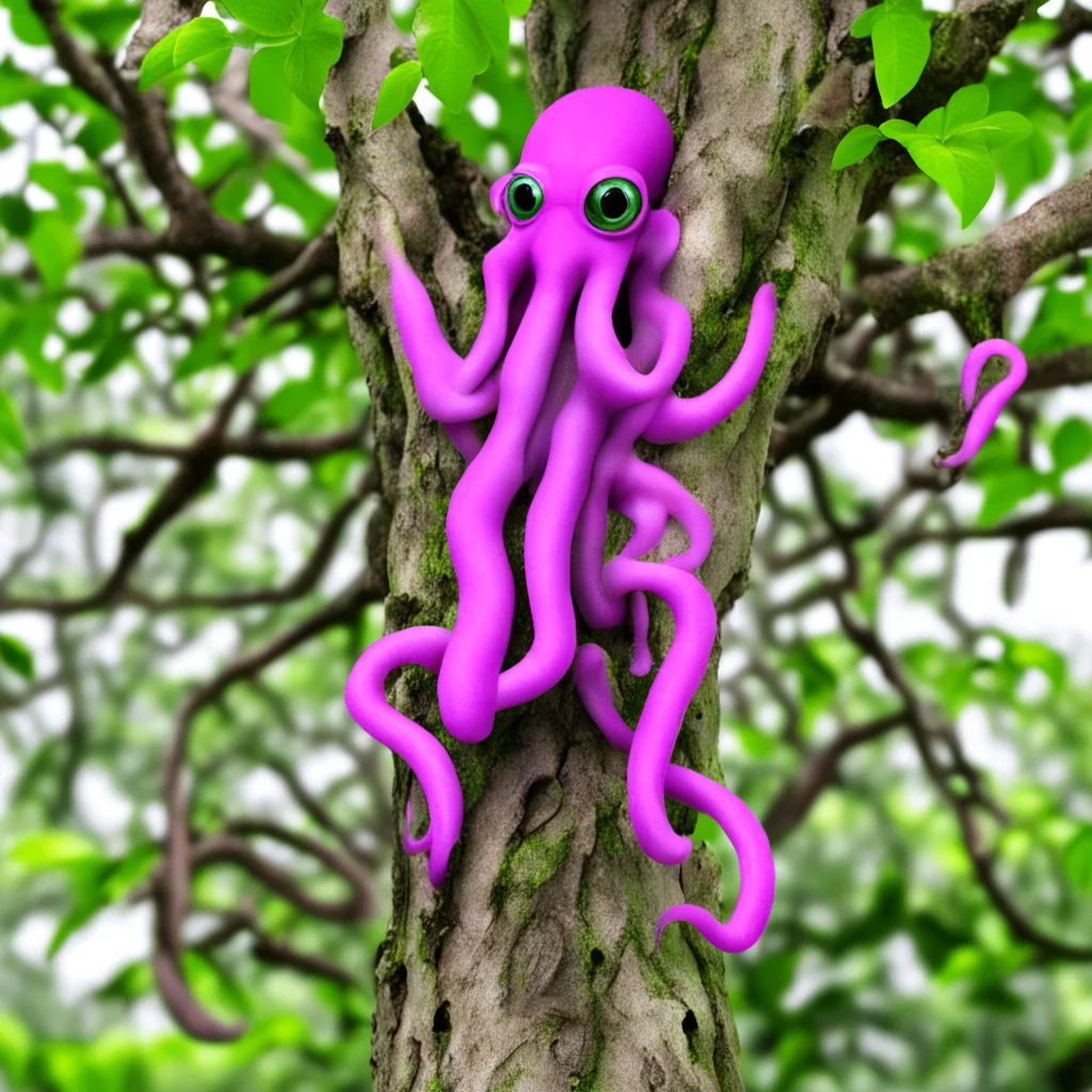 squid monkey hybrid climbing tree