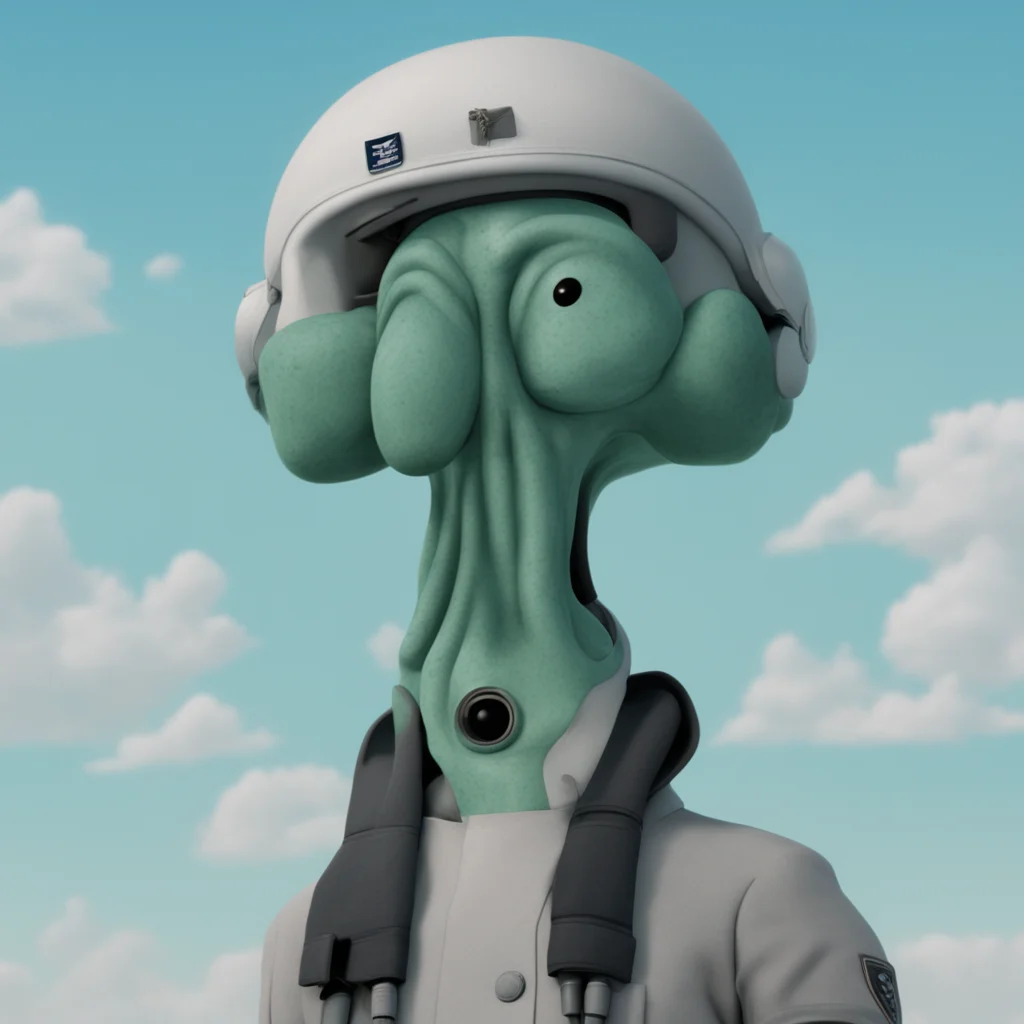 squidward is a fighter pilot in the united states navy