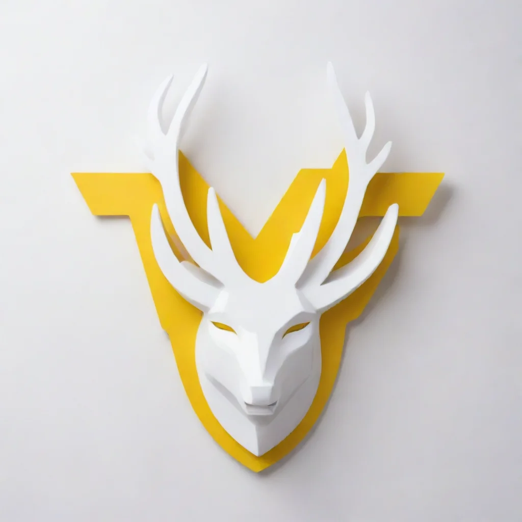 aissg logo%2C deer head%2C blanc white and yellow colours