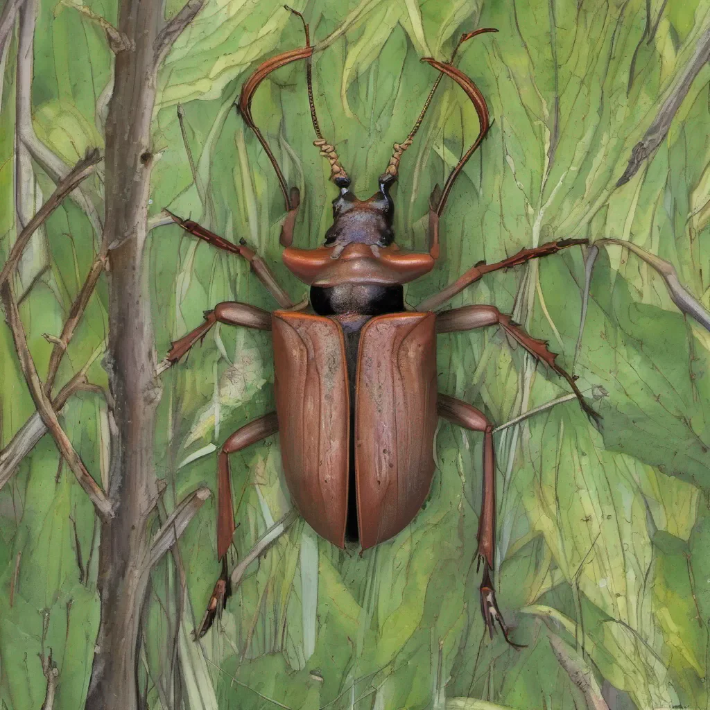 staghorn beetle swamp confident engaging wow artstation art 3