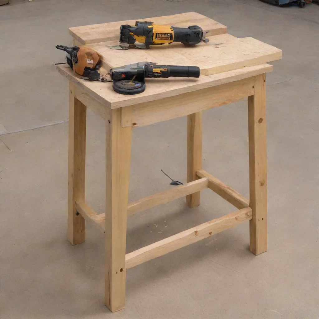 stand made out of power tools