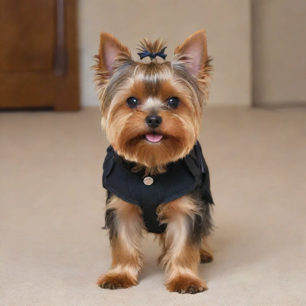 standing on two feet yorkshire terrier trooper 