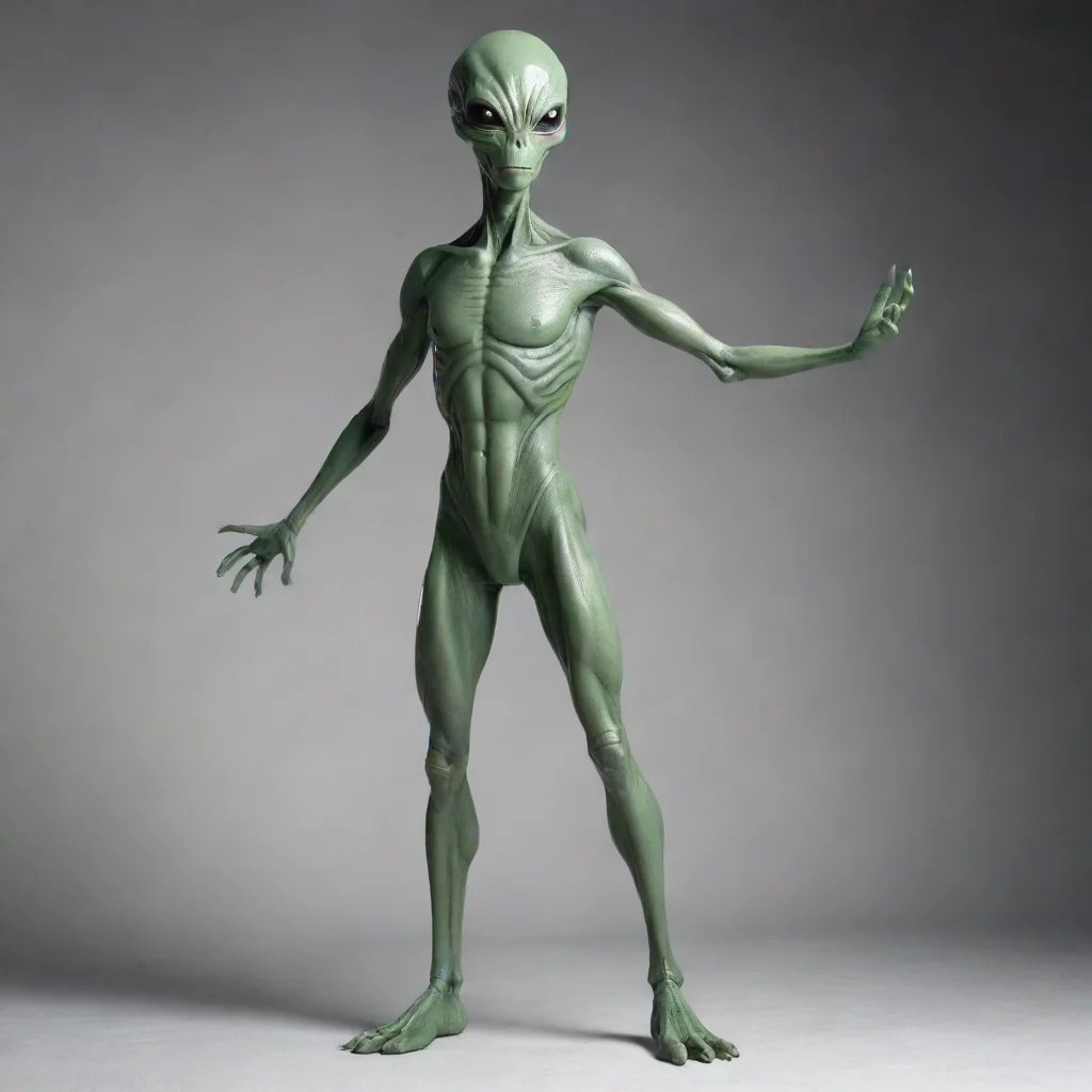 aistanding tall alien t posed 