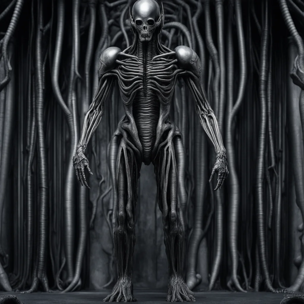 standing tall humanoid giger 