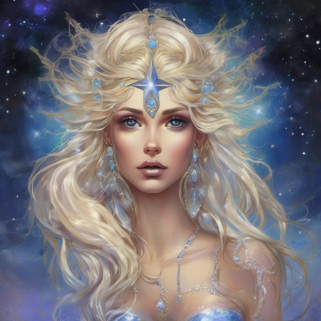 aistar goddess blonde fantasy art night opal confident engaging wow artstation art 3