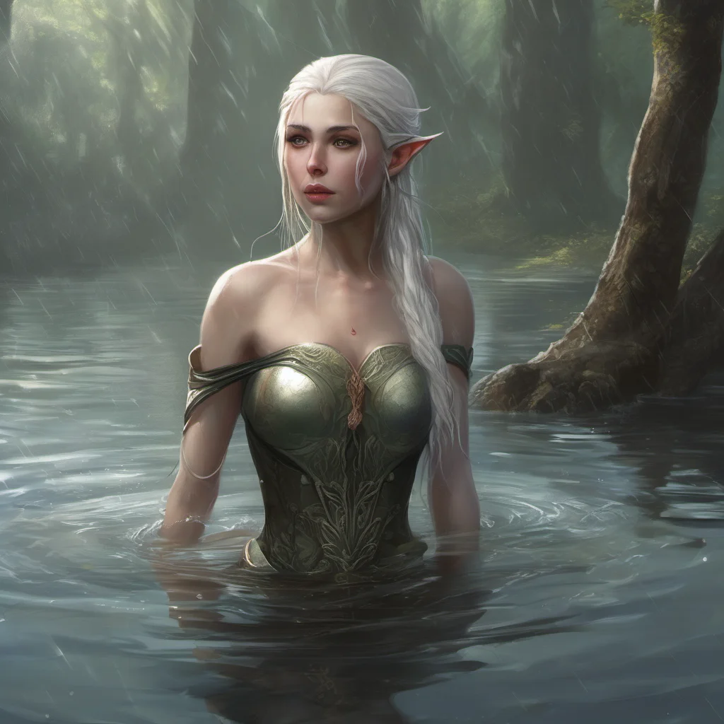 aistark female elf%2C emerging from water. elegant curves. 