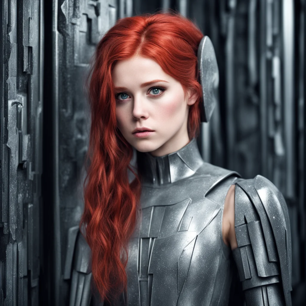 aistarwars%2C beautiful%2C red hair%2C girl%2C frozen in carbonite amazing awesome portrait 2