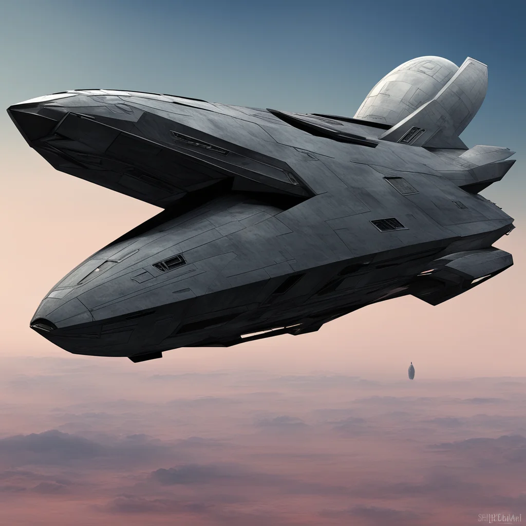 aistealth clipper space ship sci fi