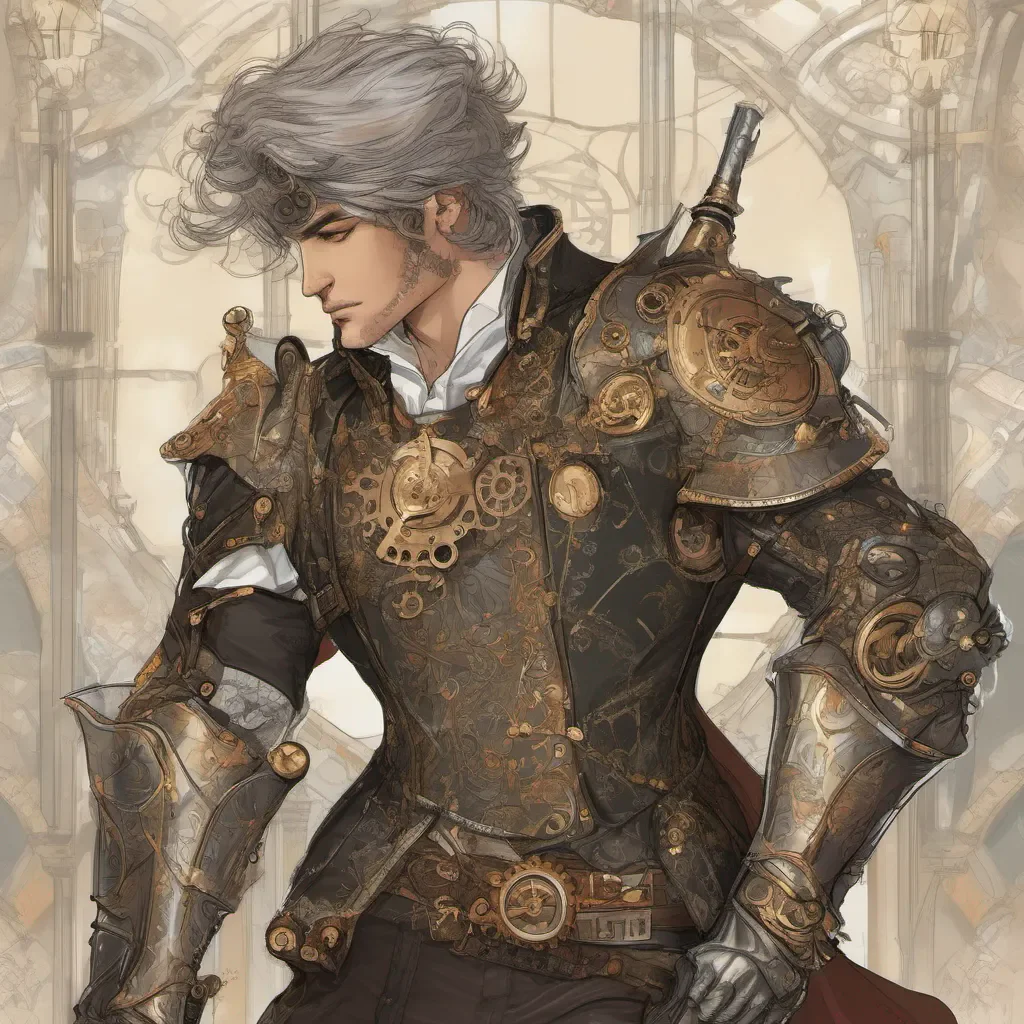 steampunk handsome ethereal knight amazing awesome portrait 2