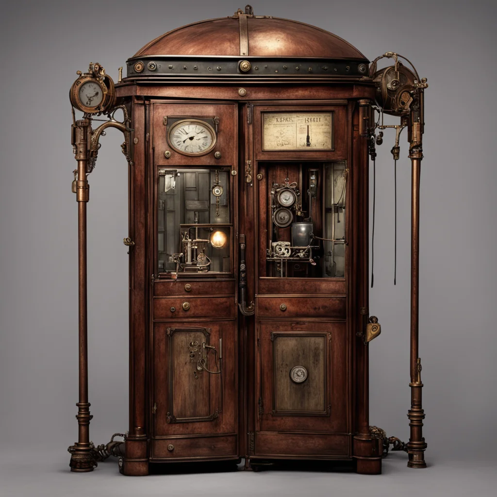 steampunk version of a suicide booth good looking trending fantastic 1