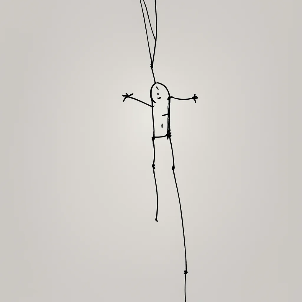 aistick man trying to hang himself  good looking trending fantastic 1