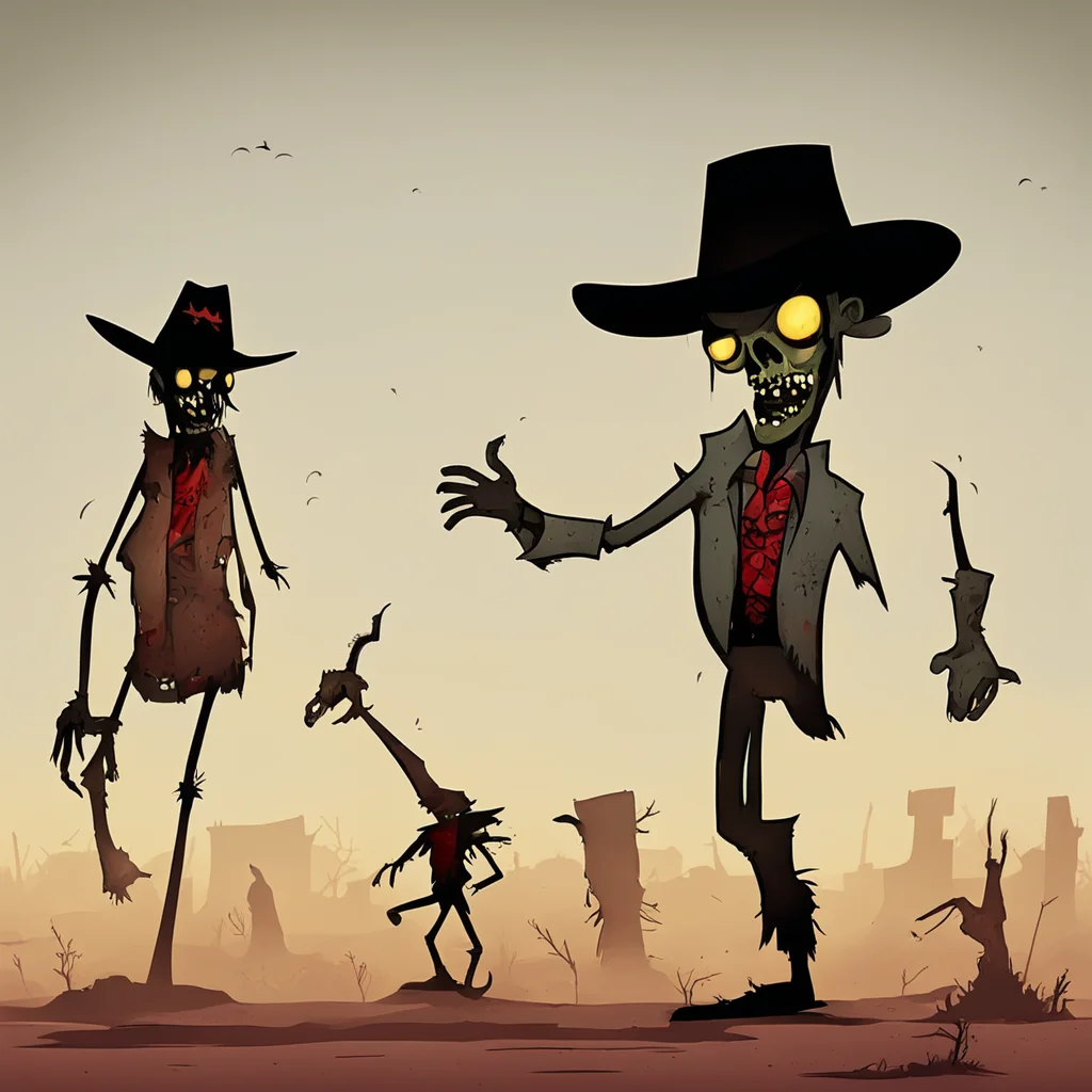 stickman cowboy vs zombie