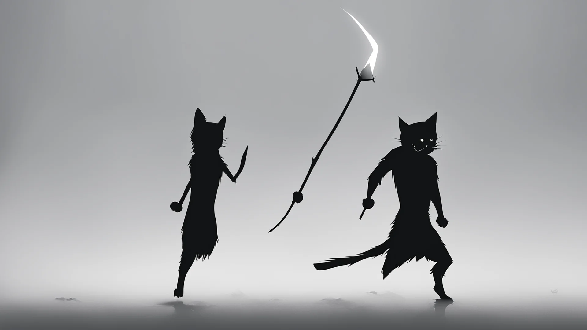 aistickman fight cat vs fog weapon spear wide