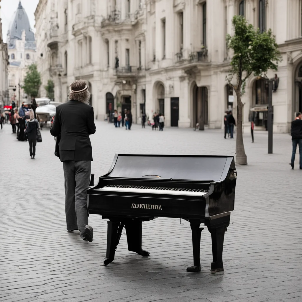 aistreet piano player in vienna
