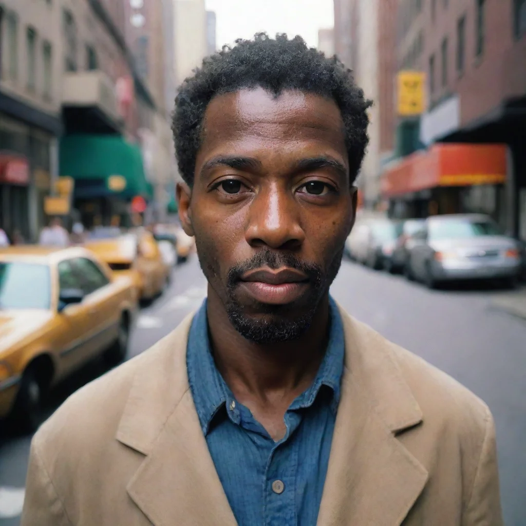 aistreet portrait african american man%2C new york%2C porta 400