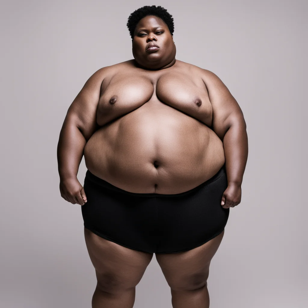 strong and brave morbidly obese black transgender amazing awesome portrait 2