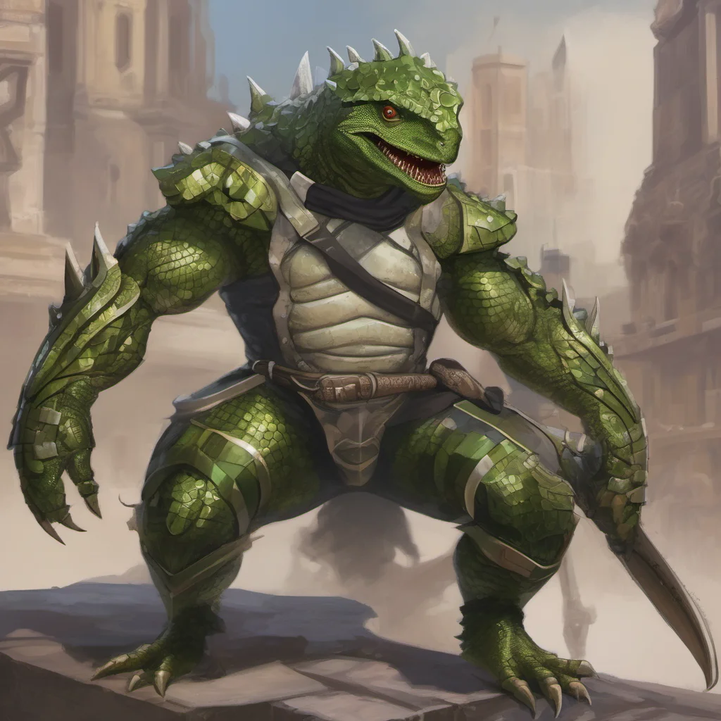 strong lizard man soldier armoured amazing awesome portrait 2