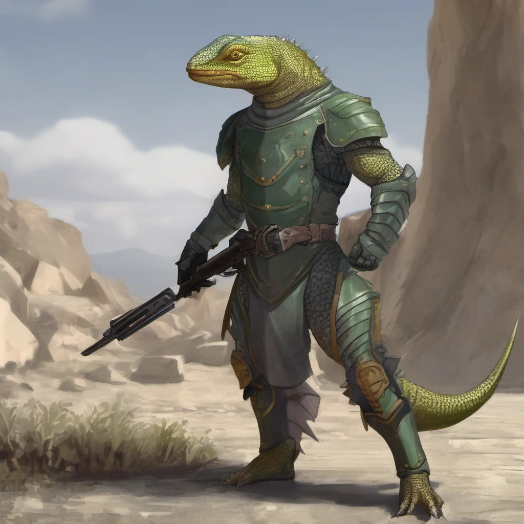 aistrong lizard man soldier armoured