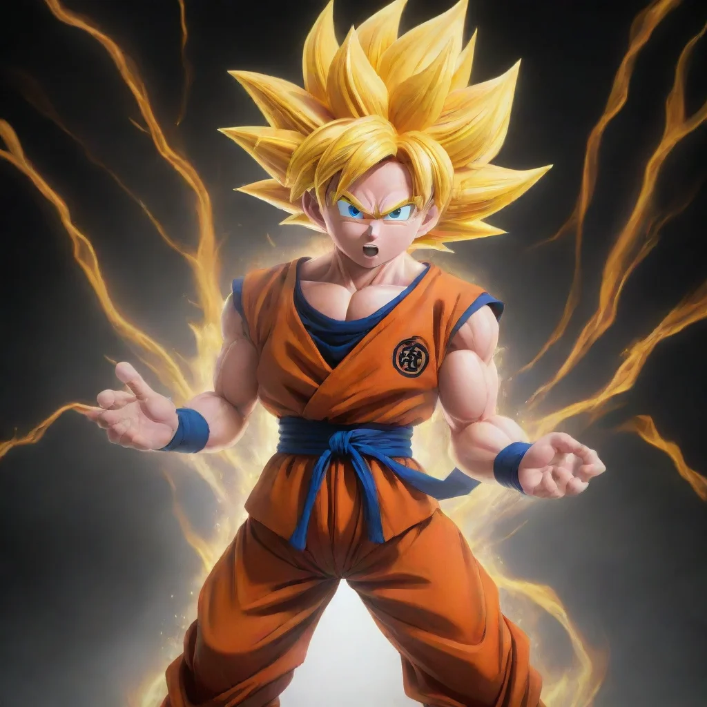 aisuper sayian goku%2C high quality