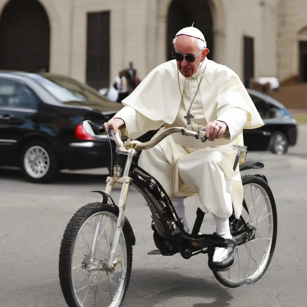 aiswag pope in his bike good looking trending fantastic 1