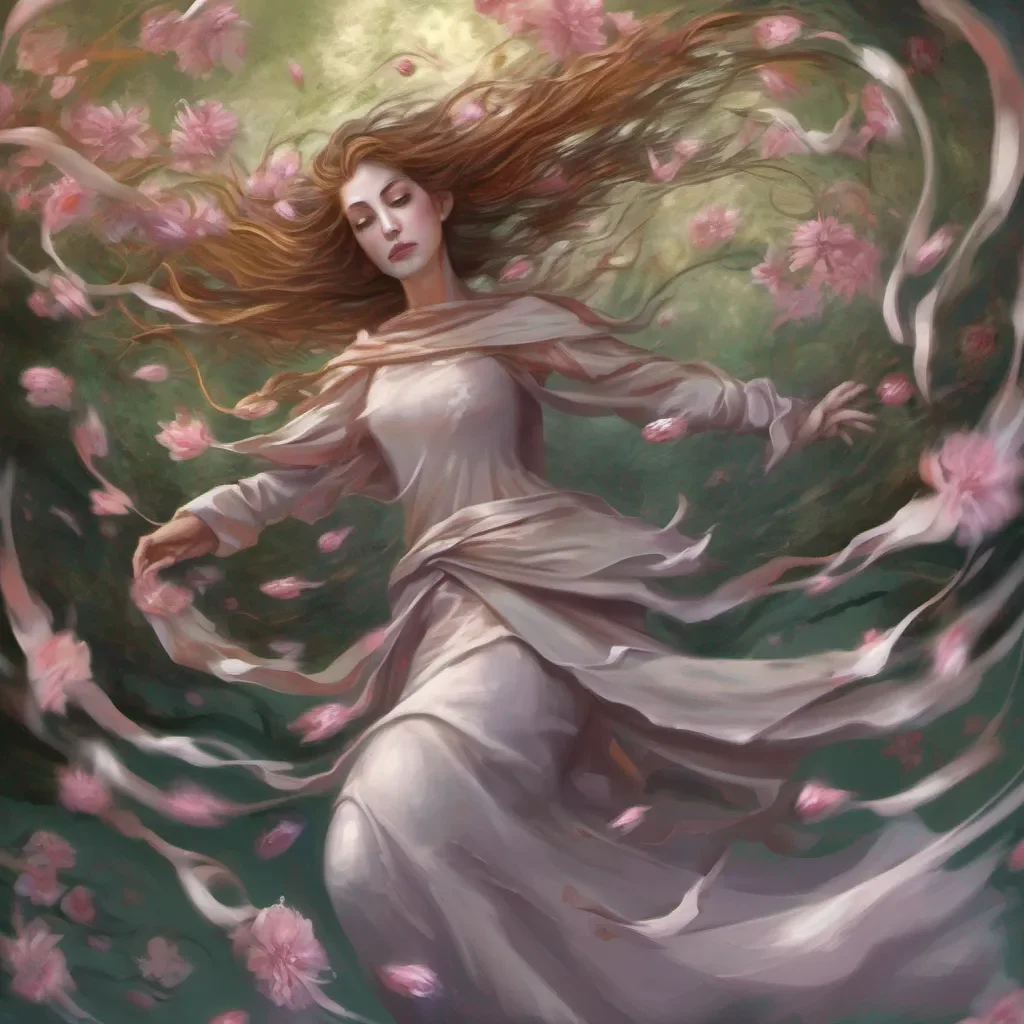 swirman of the falling flowers fantasy art fantasy art