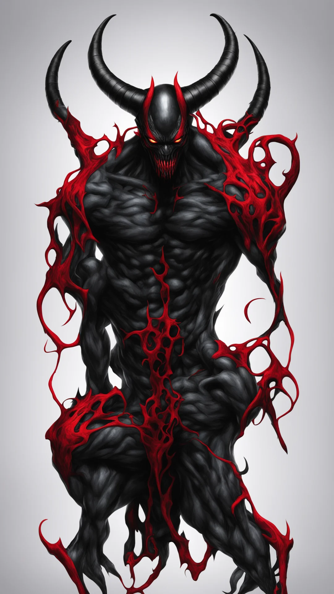 aisymbiote%2C black and red%2C horns good looking trending fantastic 1 tall