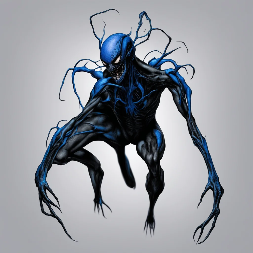 symbiote blue male confident engaging wow artstation art 3