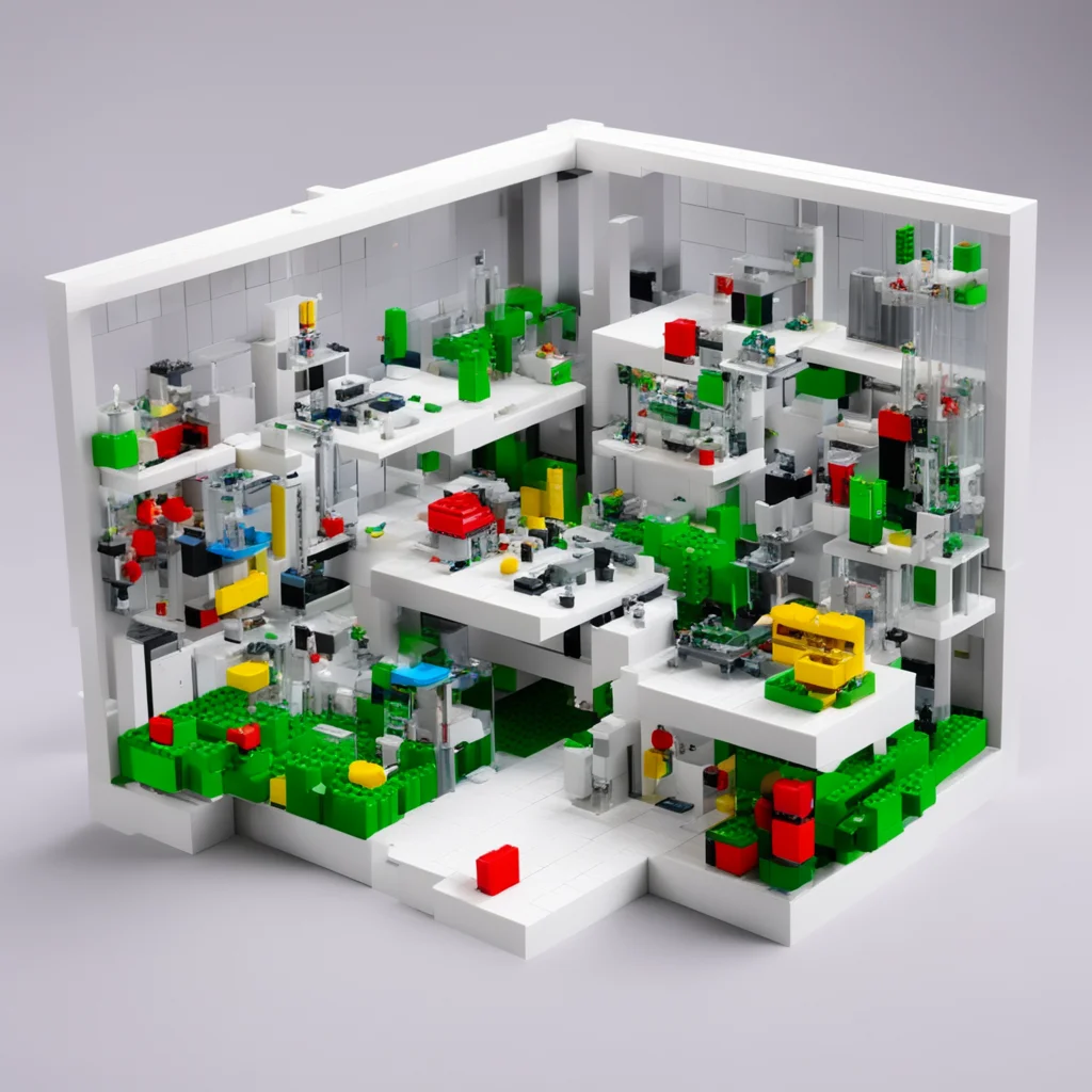 synthetic biology laboratory in lego amazing awesome portrait 2