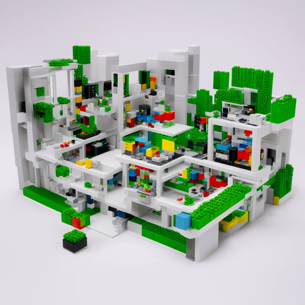 aisynthetic biology laboratory in lego