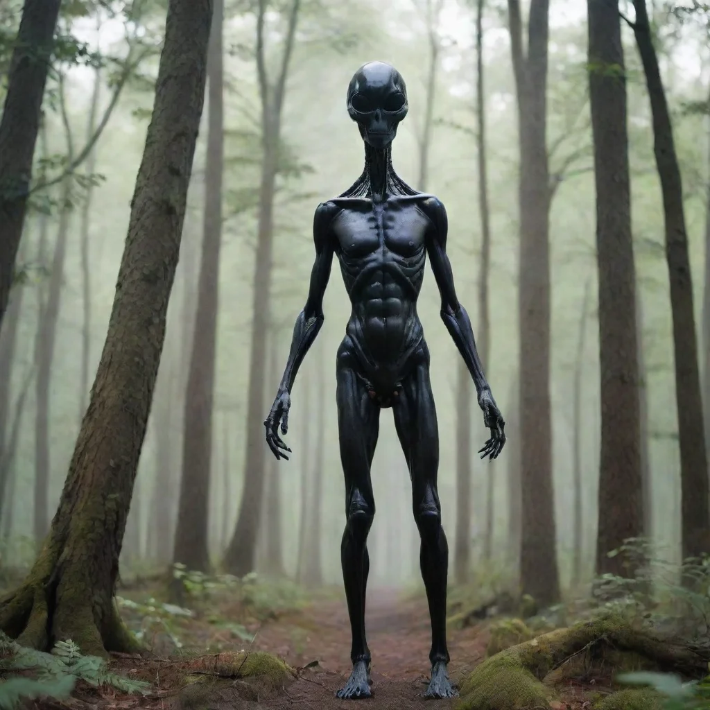 aitall dark alien in the woods